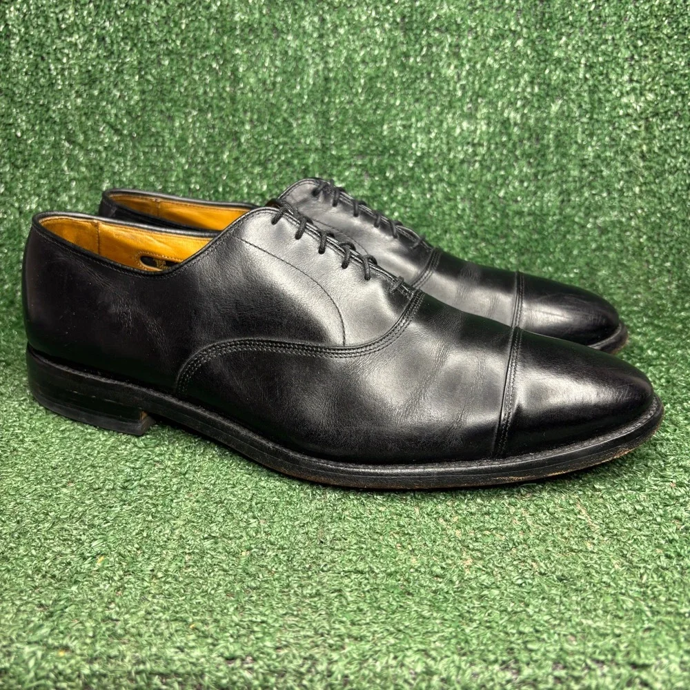 Allen Edmonds Park Avenue Cap Toe Oxford Leather Dress Shoe Black Mens Sz 11.5C